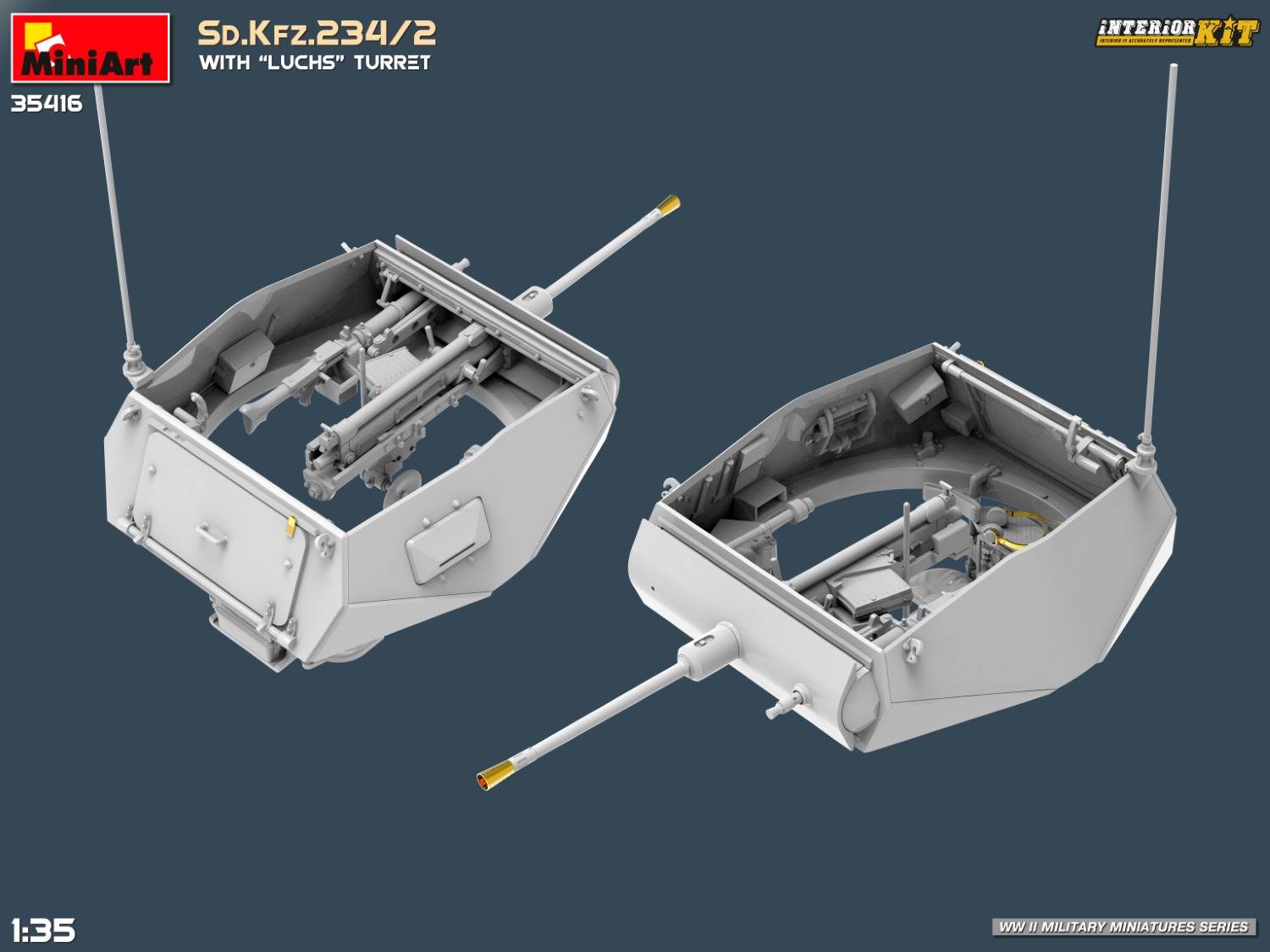 Sd.Kfz.234/2 WITH “LUCHS” TURRET. INTERIOR KIT – Image 19