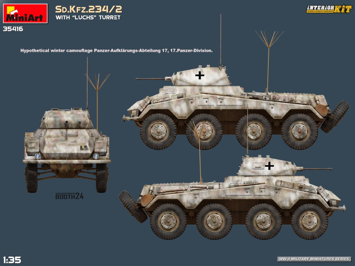 Sd.Kfz.234/2 WITH “LUCHS” TURRET. INTERIOR KIT – Image 21