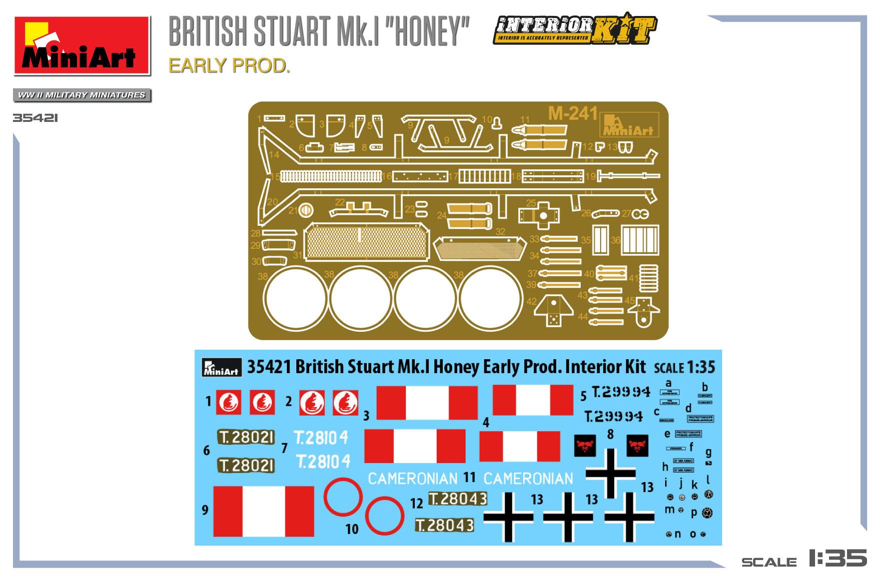 BRITISH STUART MK.I “HONEY” EARLY PROD. INTERIOR KIT – Image 3