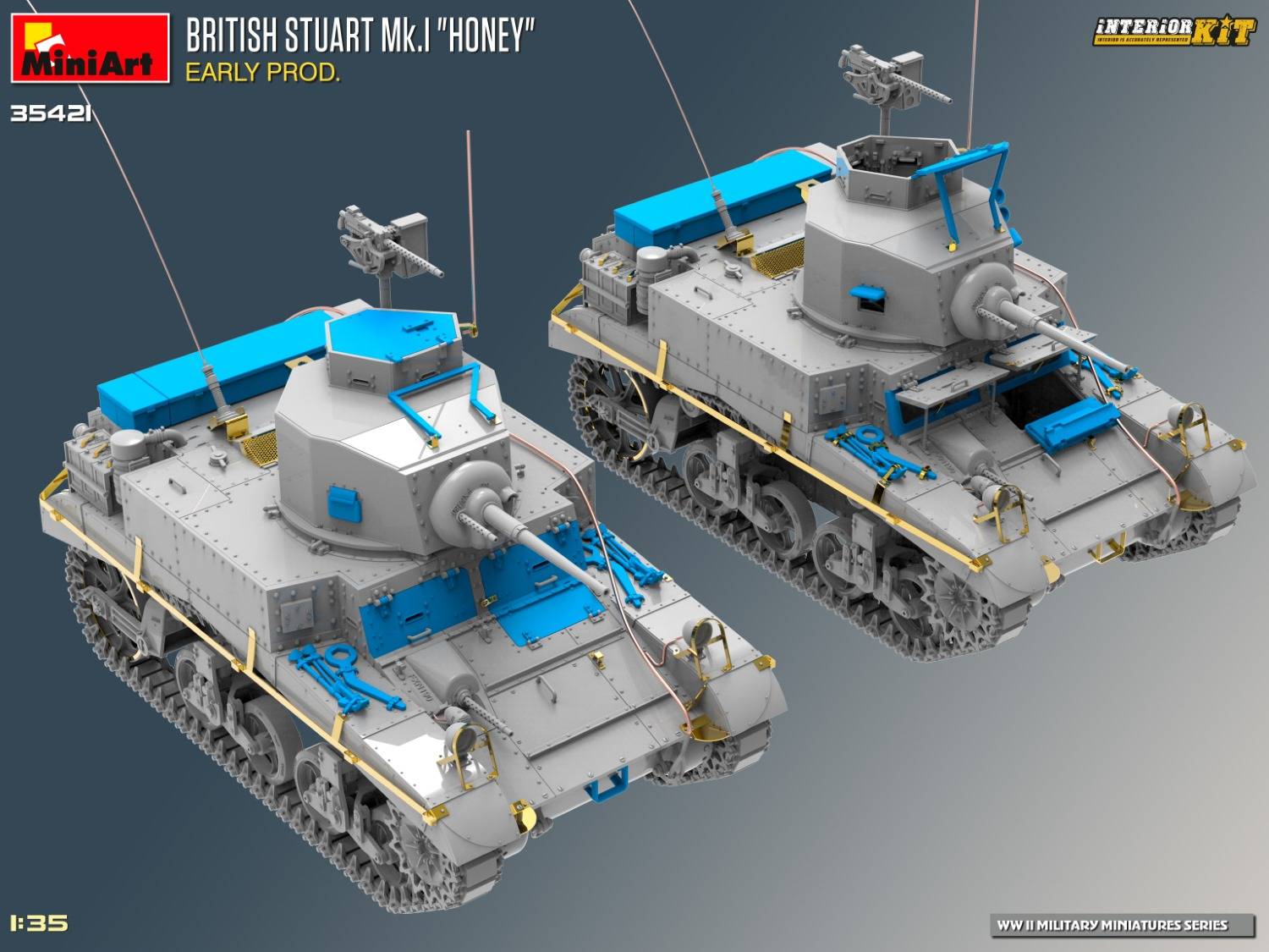 BRITISH STUART MK.I “HONEY” EARLY PROD. INTERIOR KIT – Image 7