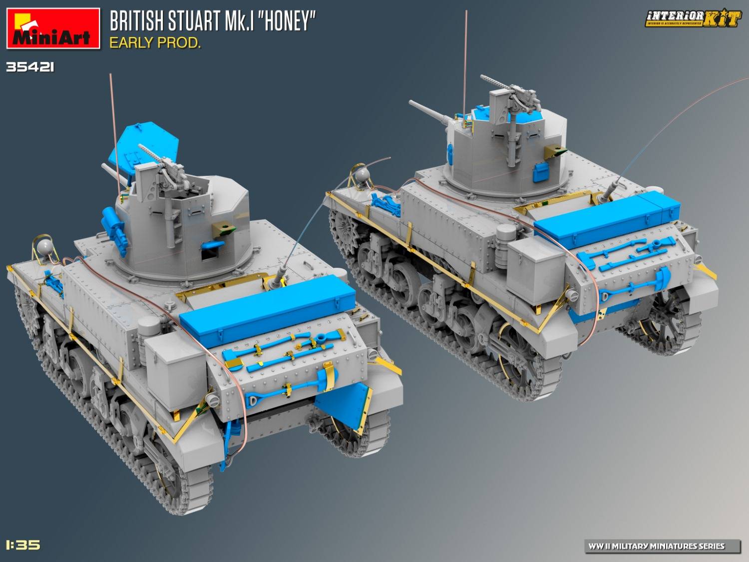 BRITISH STUART MK.I “HONEY” EARLY PROD. INTERIOR KIT – Image 8