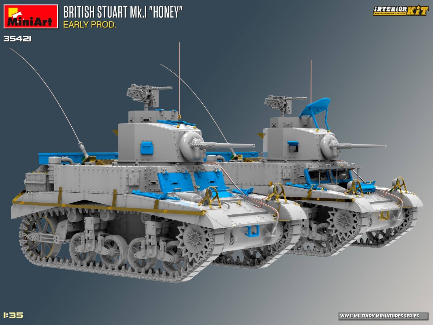 BRITISH STUART MK.I “HONEY” EARLY PROD. INTERIOR KIT – Image 9