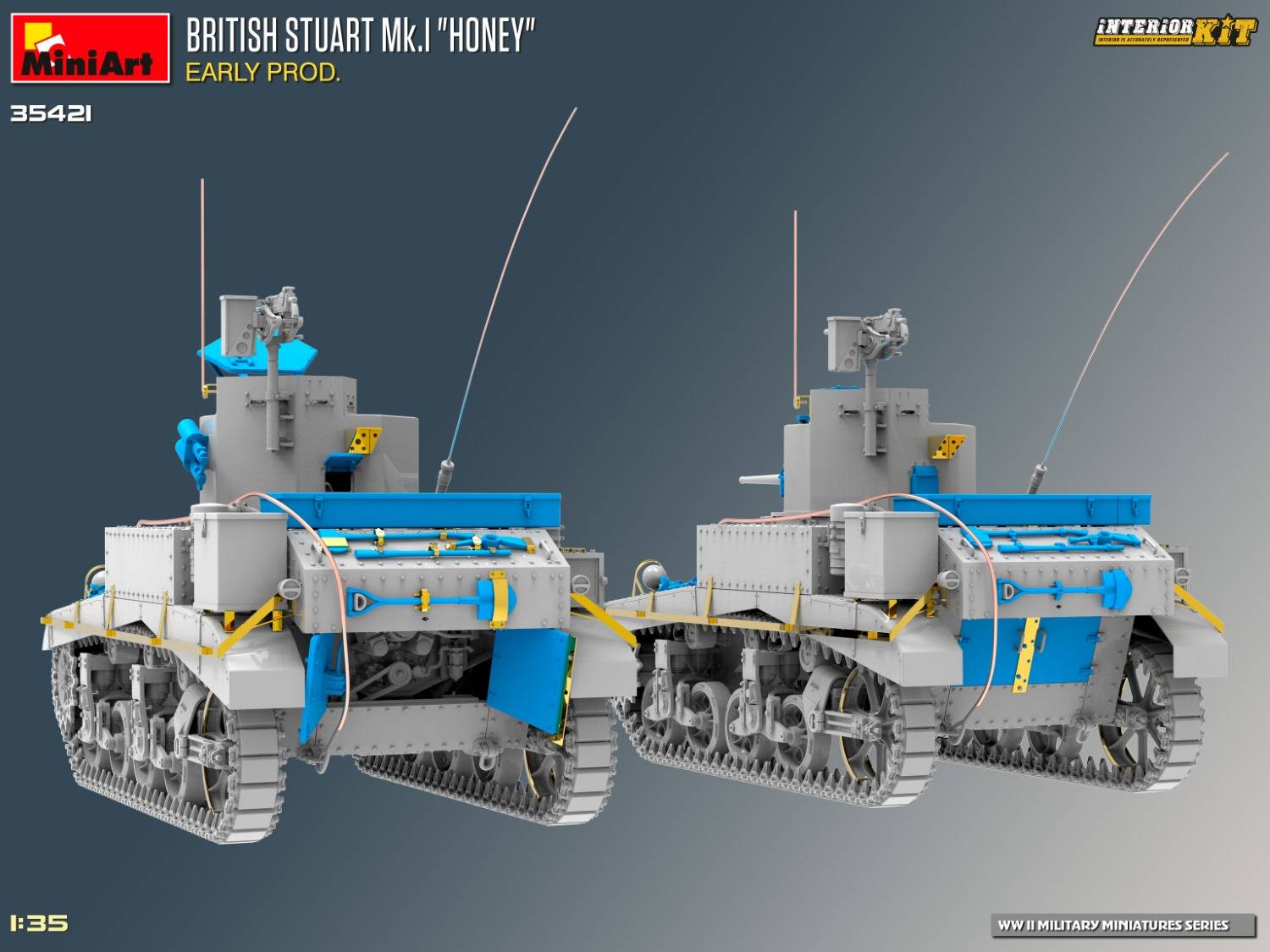 BRITISH STUART MK.I “HONEY” EARLY PROD. INTERIOR KIT – Image 10