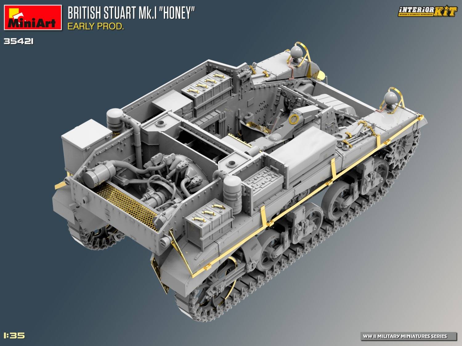 BRITISH STUART MK.I “HONEY” EARLY PROD. INTERIOR KIT – Image 11