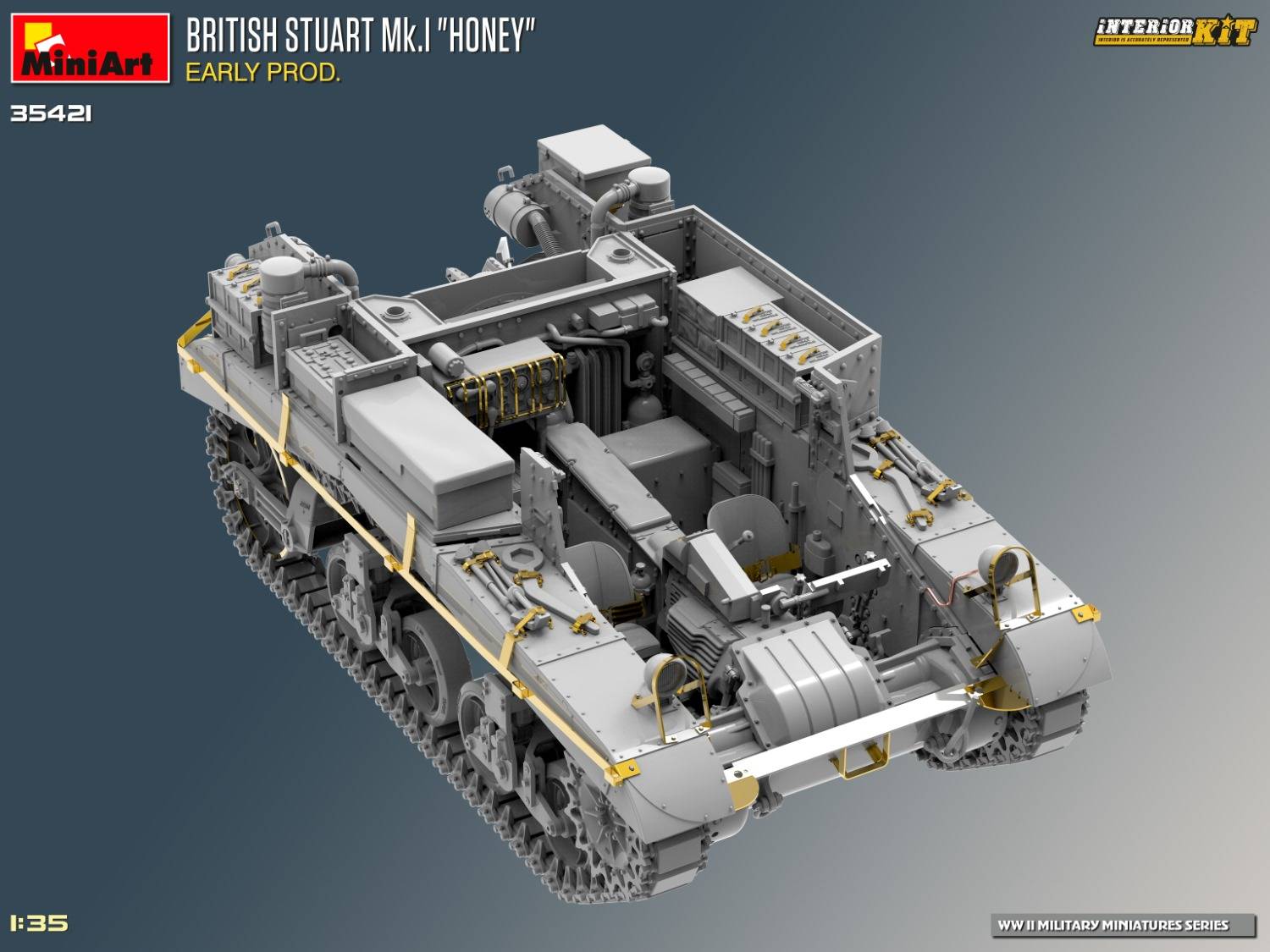 BRITISH STUART MK.I “HONEY” EARLY PROD. INTERIOR KIT – Image 13