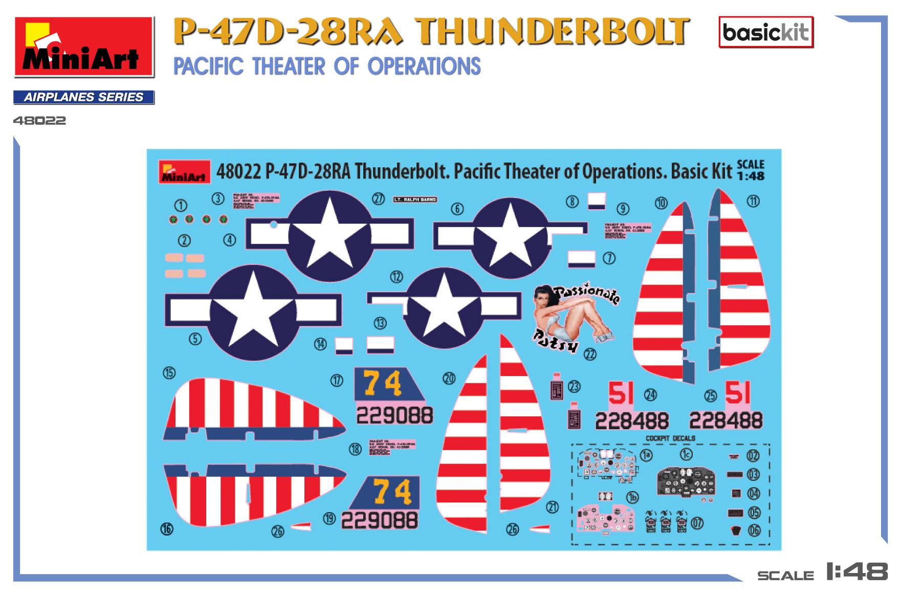 P-47D-28RA THUNDERBOLT. PACIFIC THEATER OF OPERATIONS. BASIC KIT – Image 3