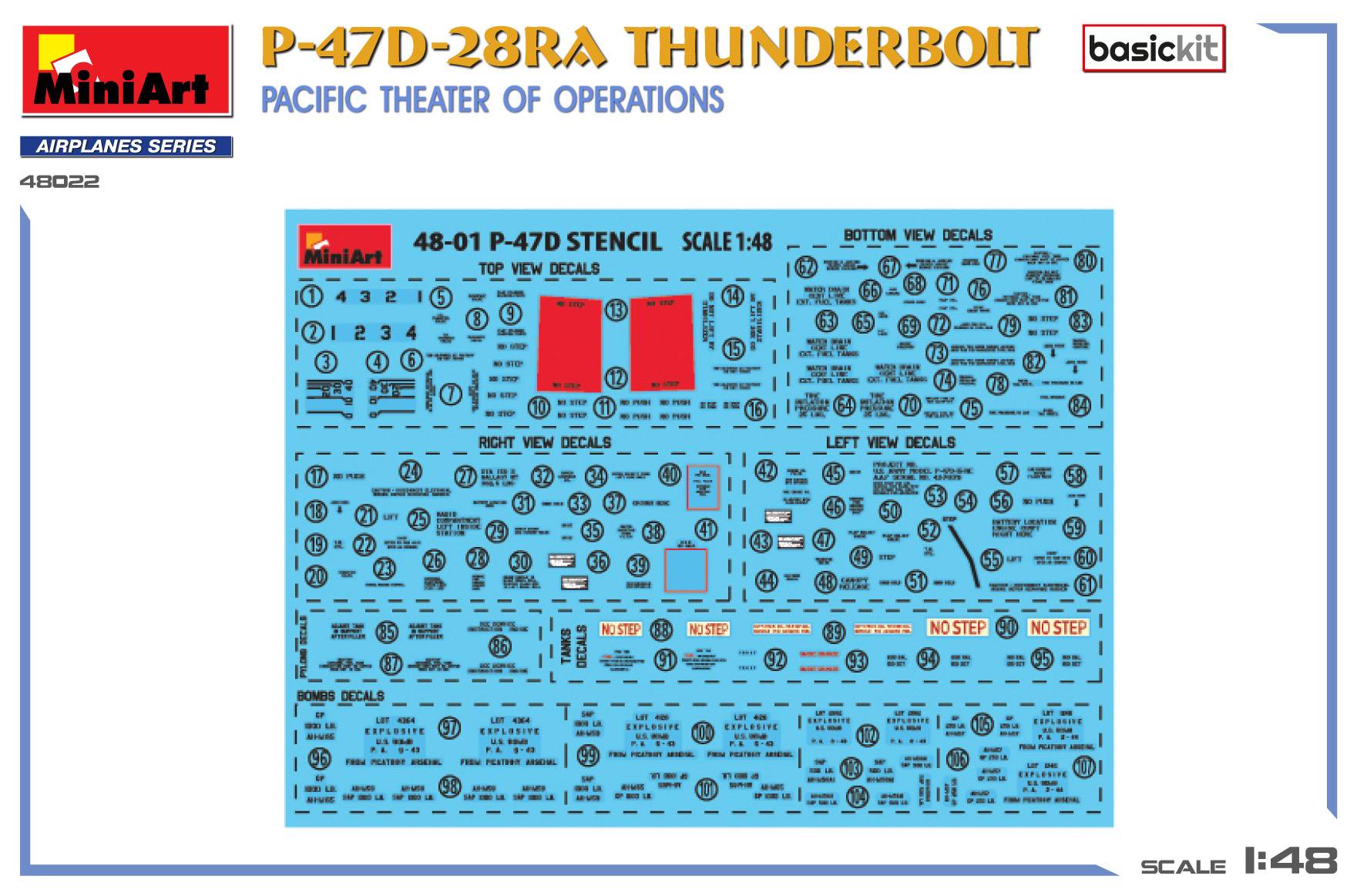 P-47D-28RA THUNDERBOLT. PACIFIC THEATER OF OPERATIONS. BASIC KIT – Image 4