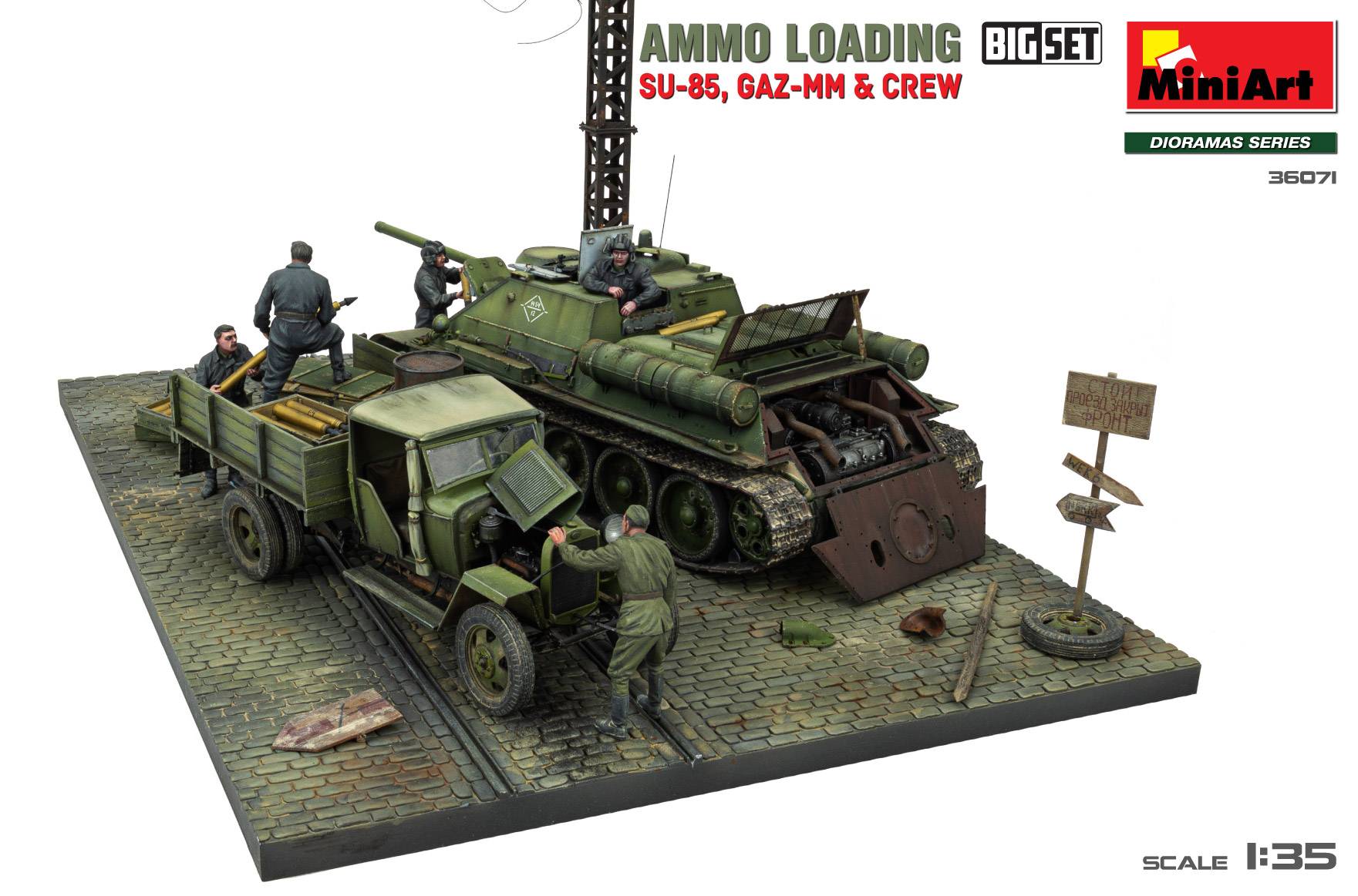 AMMO LOADING. SU-85, GAZ-MM & CREW. BIG SET – Image 2