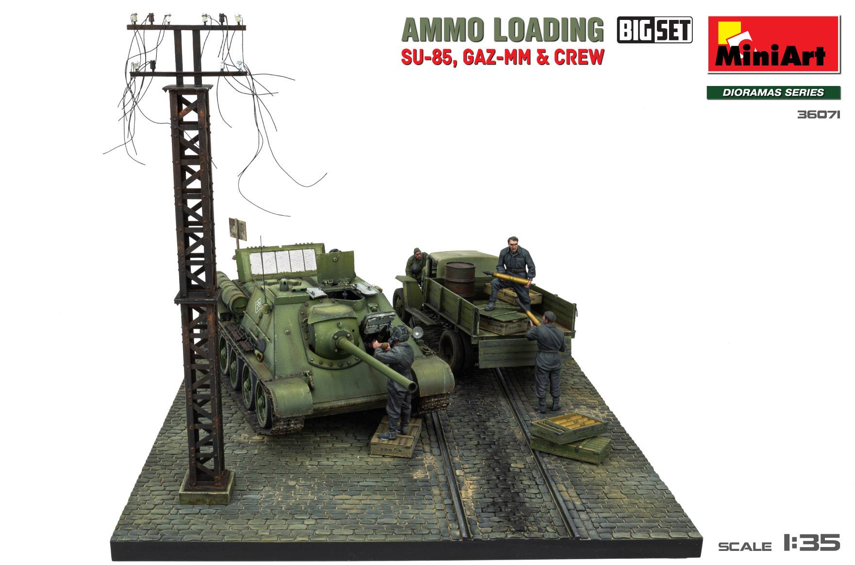AMMO LOADING. SU-85, GAZ-MM & CREW. BIG SET – Image 3