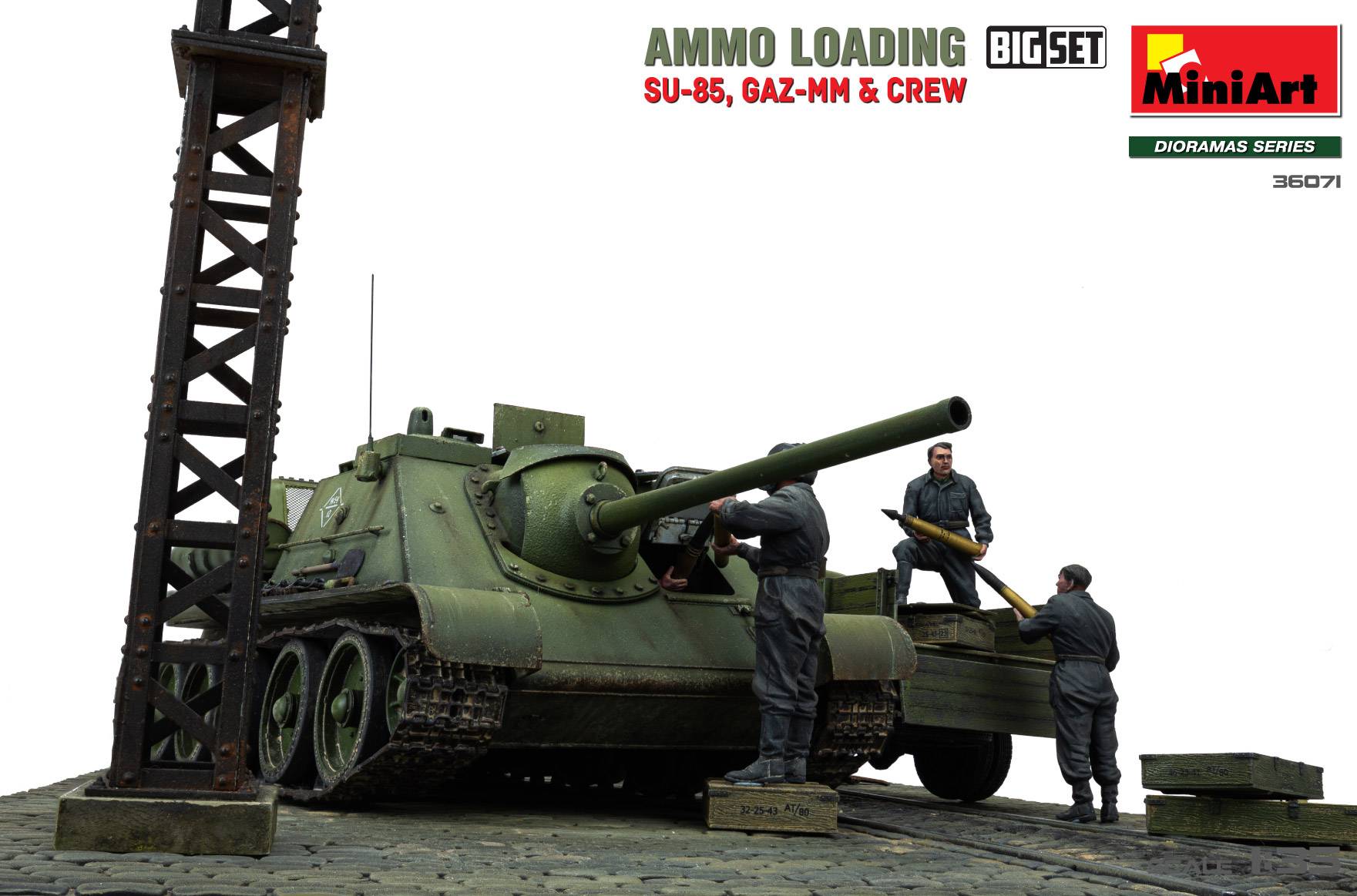 AMMO LOADING. SU-85, GAZ-MM & CREW. BIG SET – Image 4