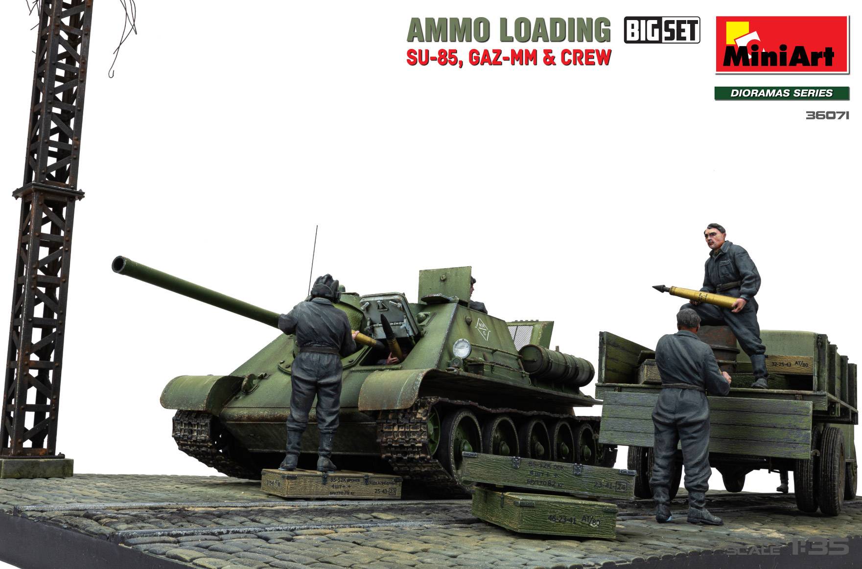 AMMO LOADING. SU-85, GAZ-MM & CREW. BIG SET – Image 5