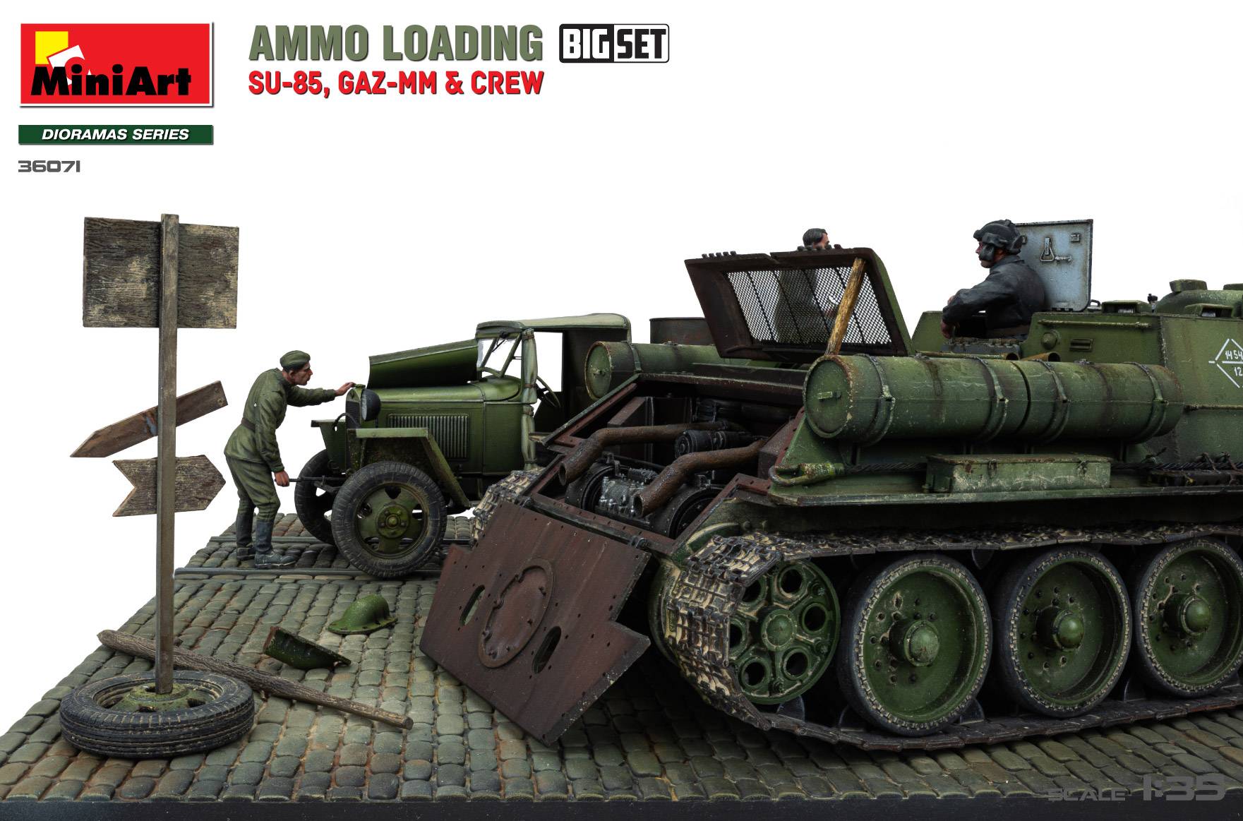 AMMO LOADING. SU-85, GAZ-MM & CREW. BIG SET – Image 7