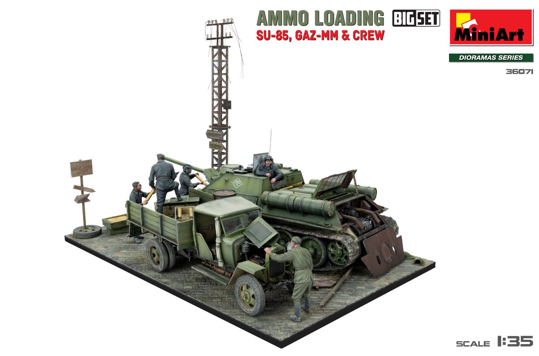 AMMO LOADING. SU-85, GAZ-MM & CREW. BIG SET – Image 9