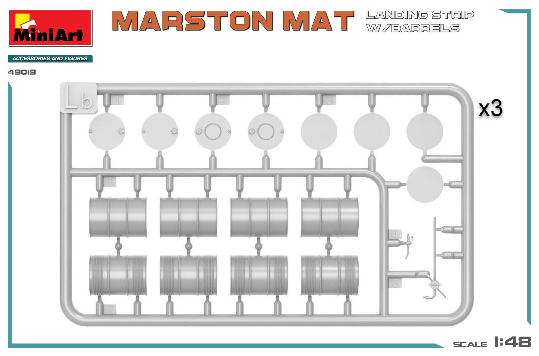 MARSTON MAT LANDING STRIP w/BARRELS – Image 2