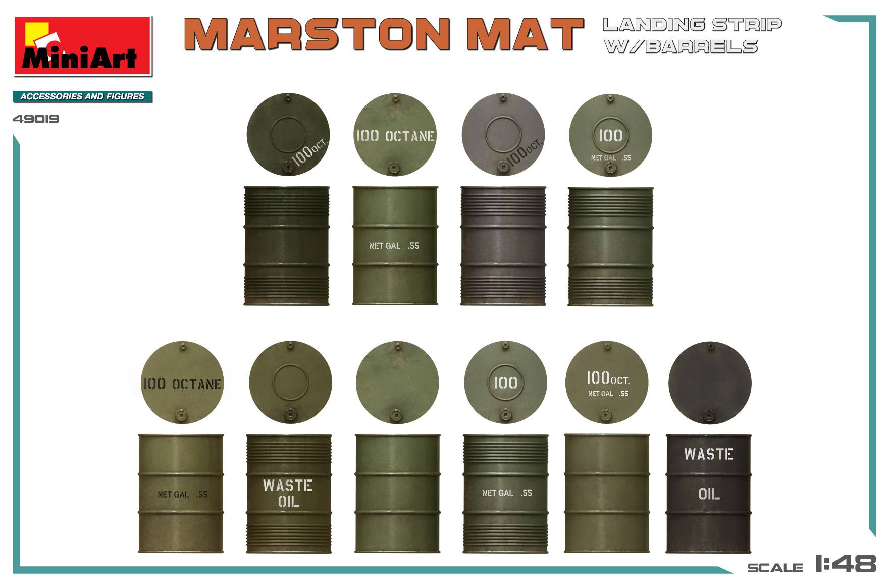 MARSTON MAT LANDING STRIP w/BARRELS – Image 4