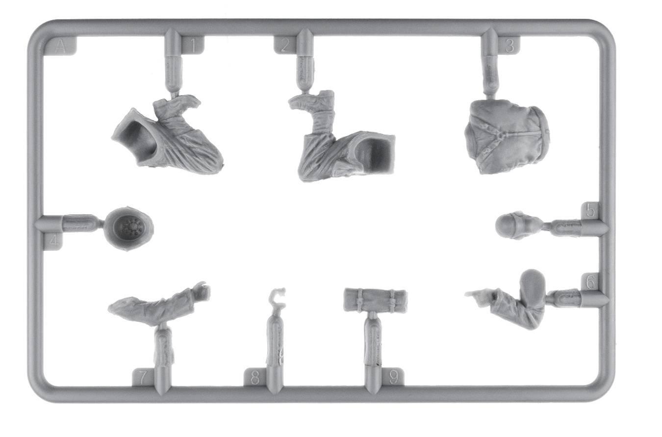 GERMAN TANK RIDERS SET 2. RESIN HEADS – Image 8
