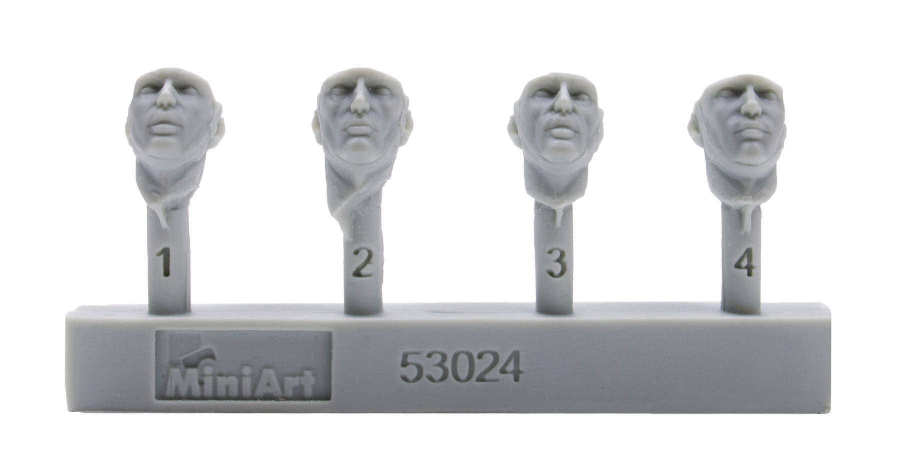 GERMAN TANK RIDERS SET 2. RESIN HEADS – Image 9