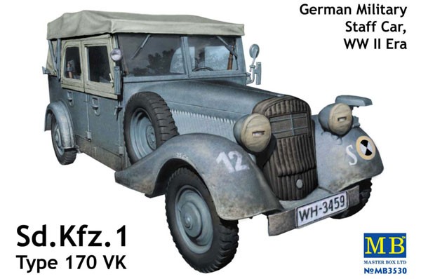 Sd. Kfz. 1 Type 170 VK, German Military Staff car, WW II Era