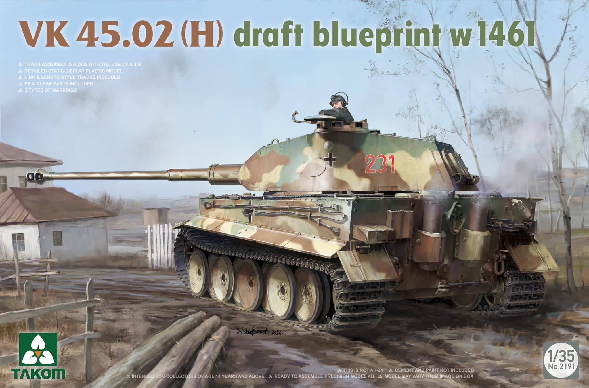 VK45.02(H) Draft Blueprint w1461