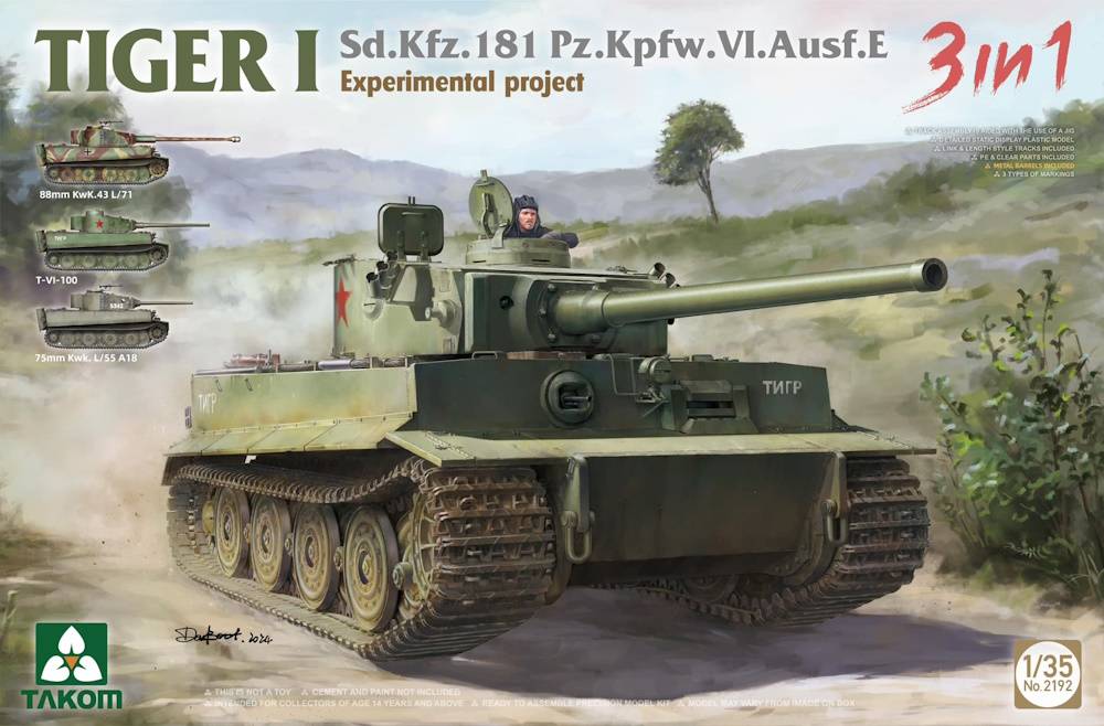 Sd.Kfz.181 Pz.Kfw.VI.Ausf.E Tiger I Experimental Project 3 in 1