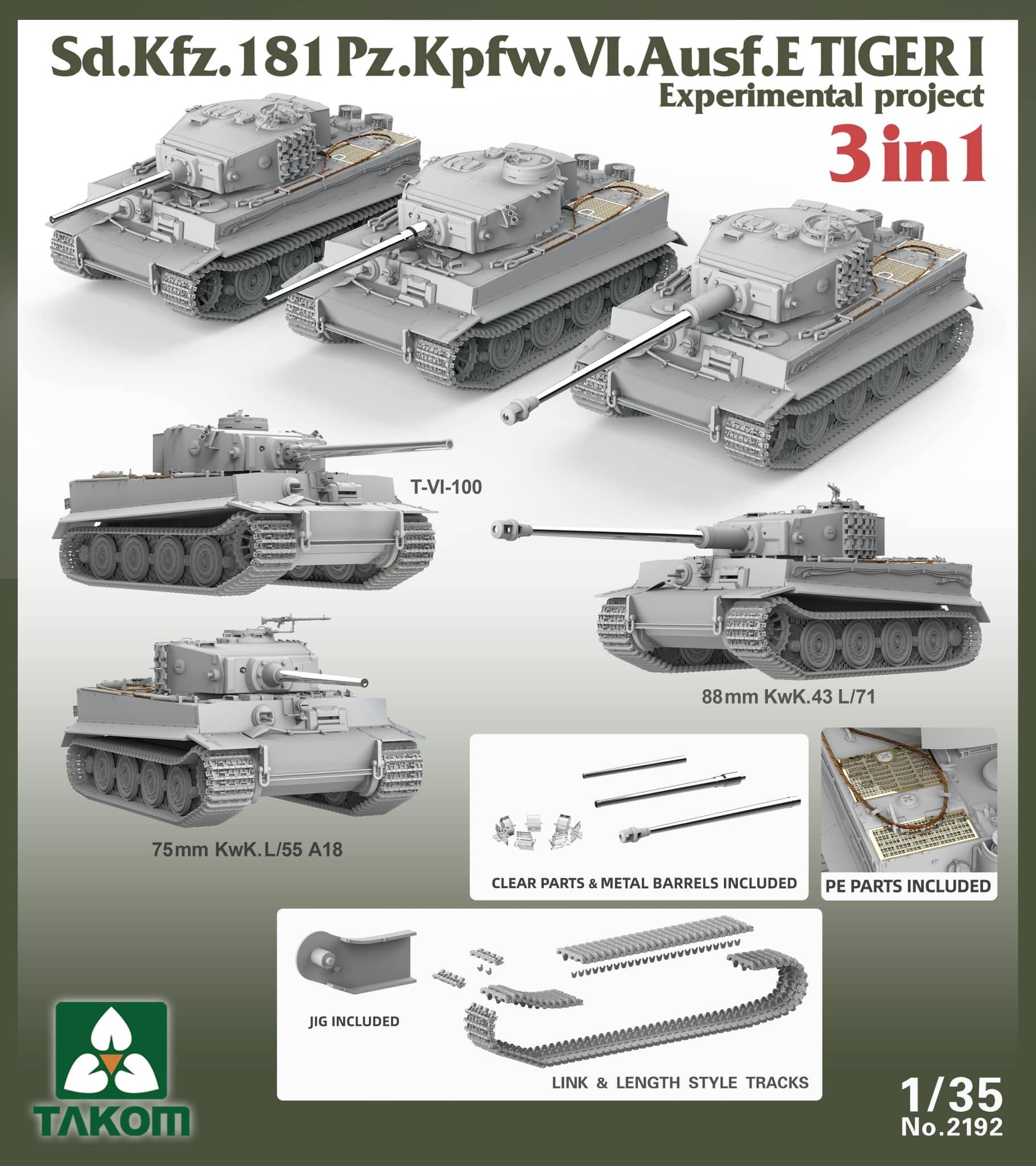 Sd.Kfz.181 Pz.Kfw.VI.Ausf.E Tiger I Experimental Project 3 in 1 – Image 2