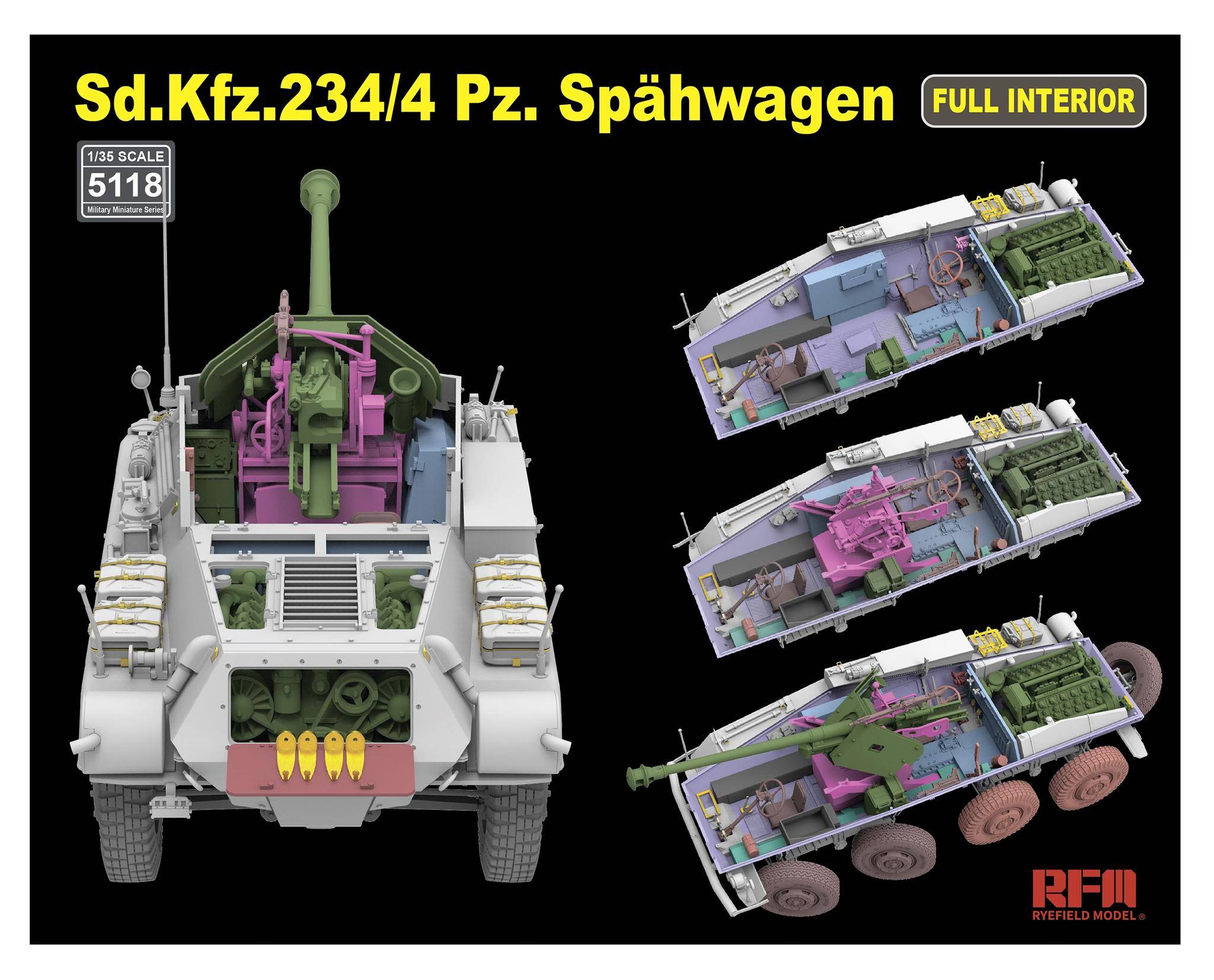 Sd.Kfz.234/4 Pz. Spahwagen (FULL INTERIOR) – Image 3