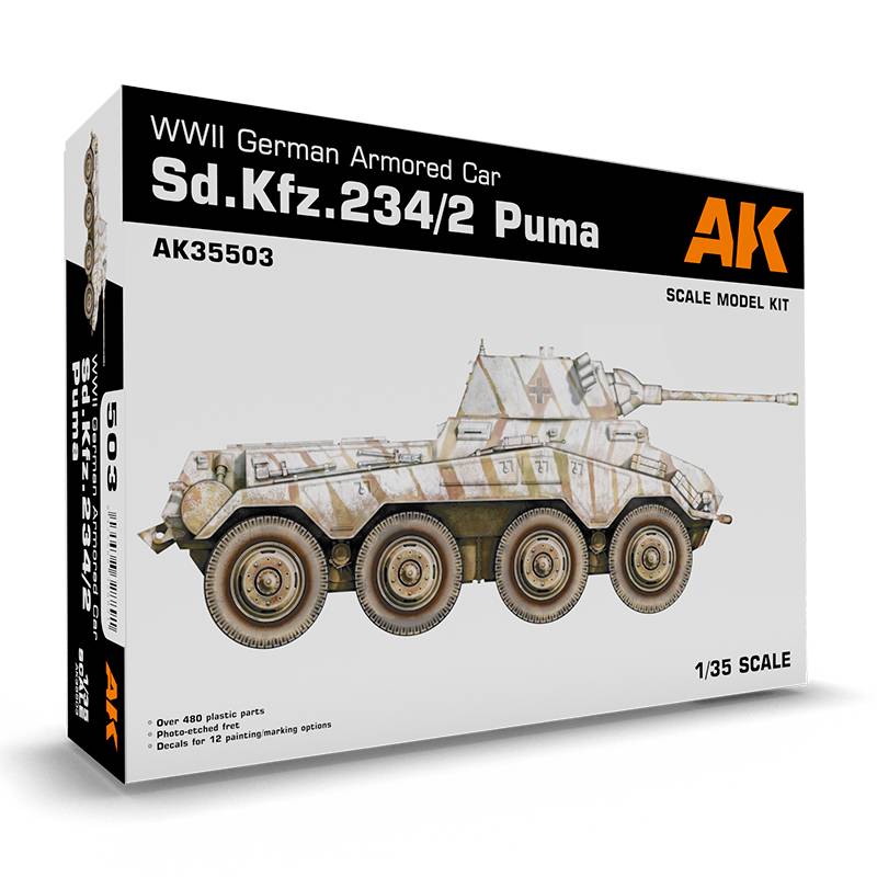 Sd.Kfz. 234/2 Puma WWII German Armoured Car