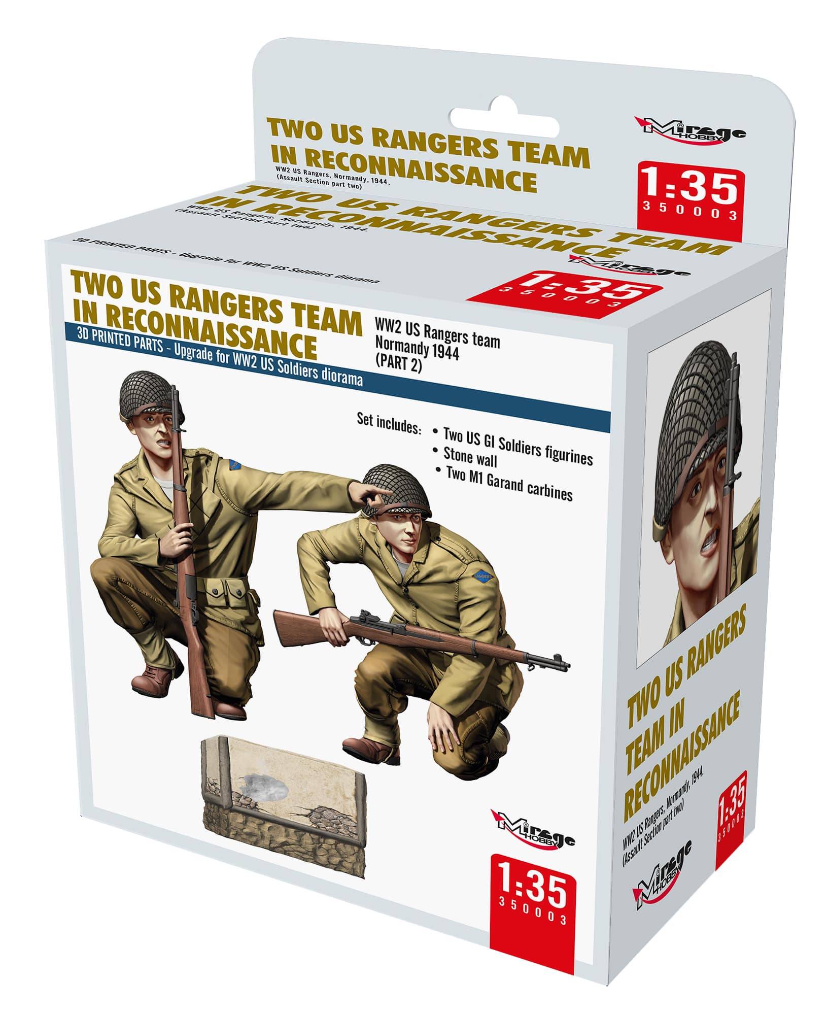 TWO US RANGERS TEAM IN RECONNAISSANCE