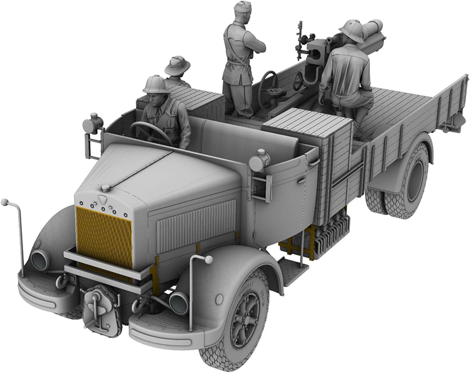 3Ro Italian Truck with 100mm Howitzer and Crew – Image 3