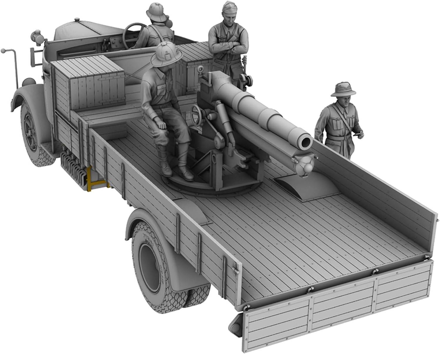 3Ro Italian Truck with 100mm Howitzer and Crew – Image 4
