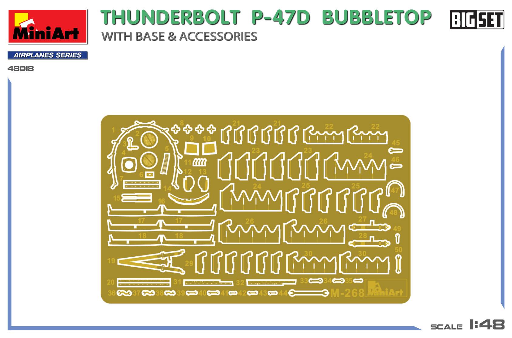 THUNDERBOLT P-47D BUBBLETOP WITH BASE & ACCESSORIES. BIG SET – Image 3