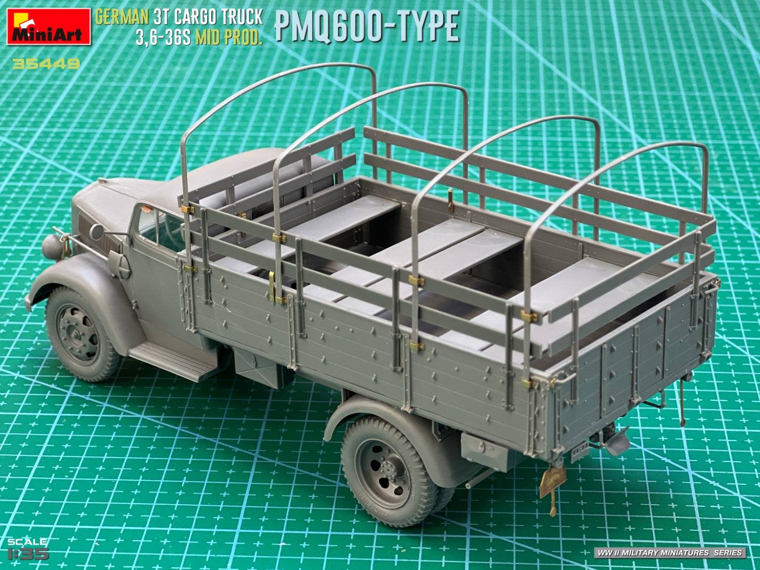 GERMAN 3T CARGO TRUCK 3,6-36S MID PROD. PMQ600-TYPE – Image 11