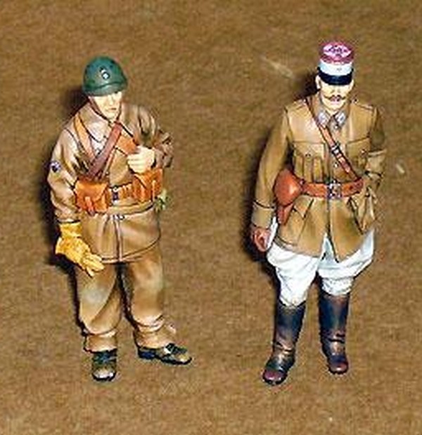 Régiment de Dragons Portés campagne 1939/45 Fusillier et officier