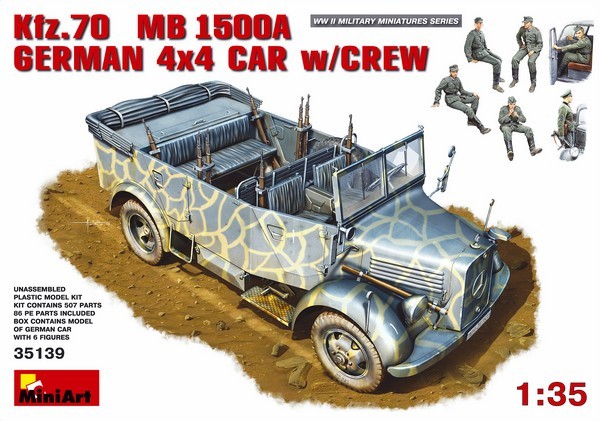 Kfz.70 MB 1500A German 4x4 Car w/Crew