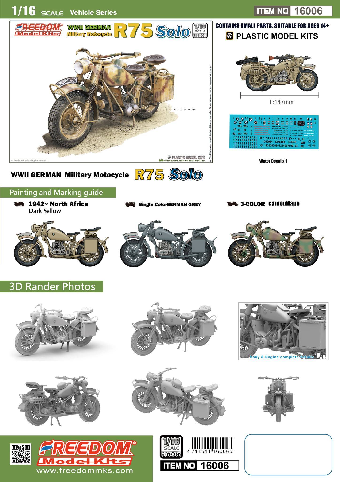 WWII German BMW R75 Motorcycle Solo – Image 2