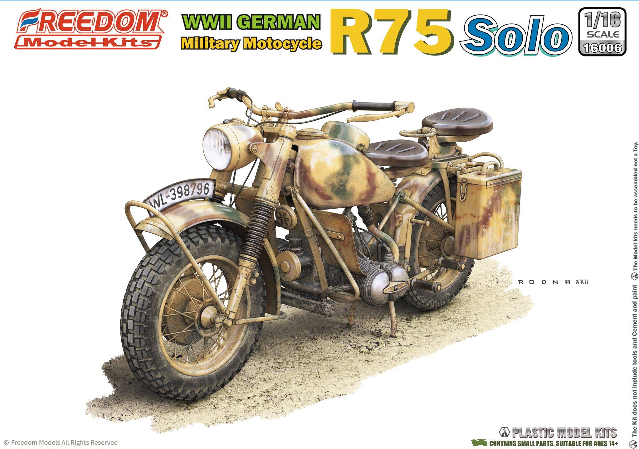 WWII German BMW R75 Motorcycle Solo