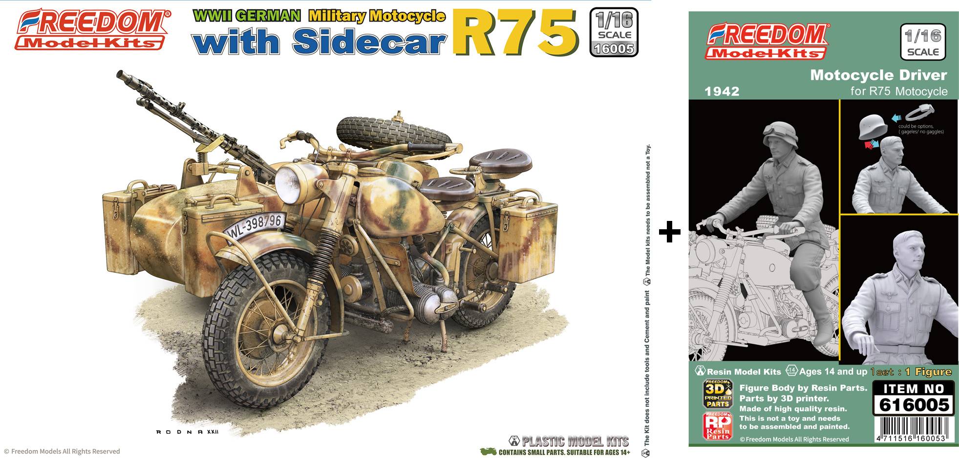 R75 with Sidecar WWII German Motorcycle