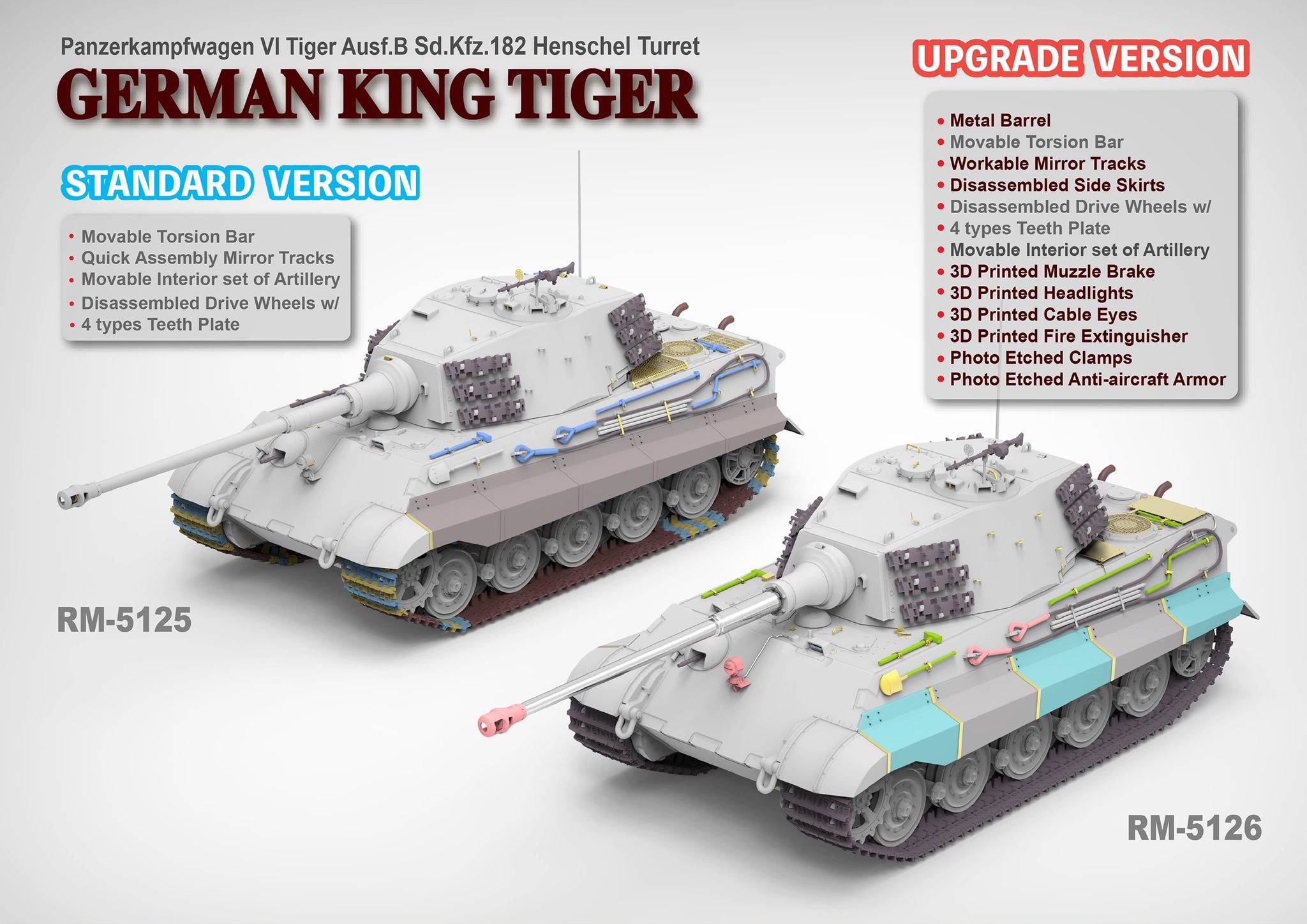 Pz.Kpfw.VI Ausf.B King Tiger Henschel Turret Sd.Kfz. 182 Upgrade Version – Image 2
