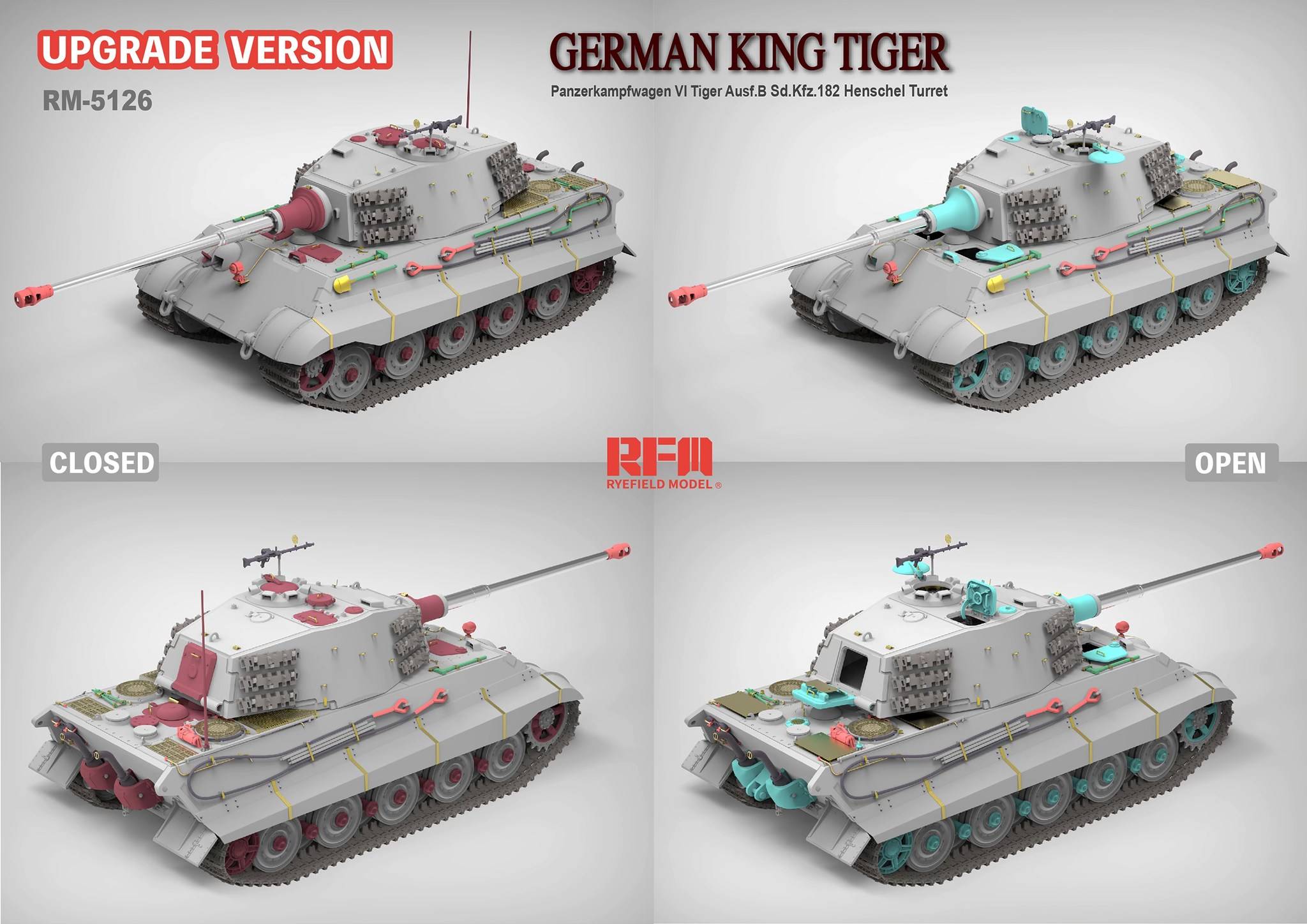Pz.Kpfw.VI Ausf.B King Tiger Henschel Turret Sd.Kfz. 182 Upgrade Version – Image 3