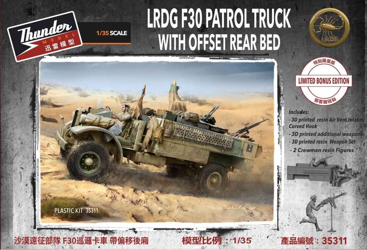 LRDG F30 Patrol Truck with Offset rear bed Bonus edition