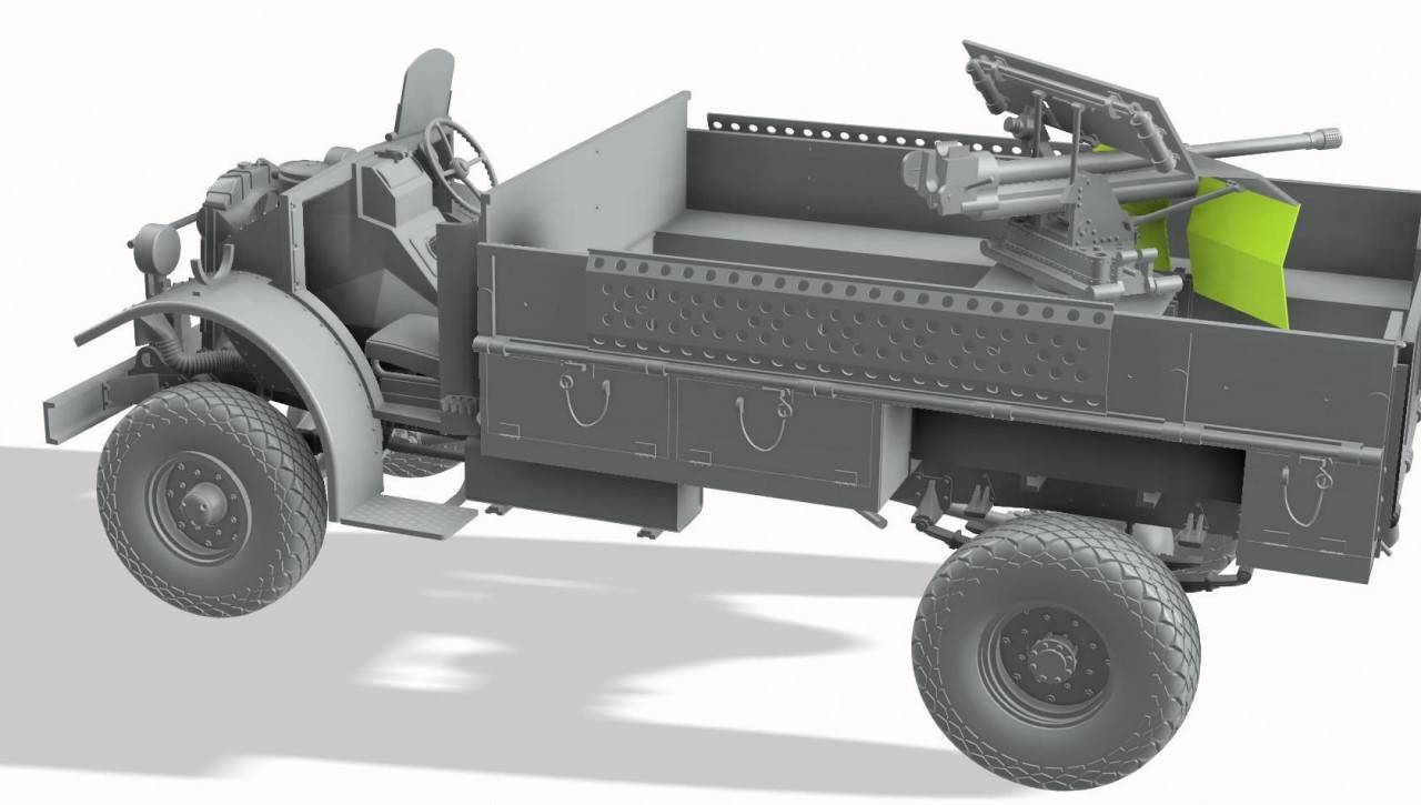 LRDG CMP F30 Truck with ordnance 37mm MKI Bofors Gun – Image 3