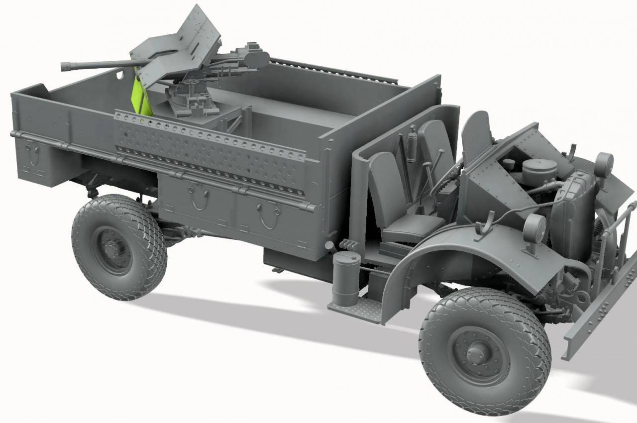 LRDG CMP F30 Truck with ordnance 37mm MKI Bofors Gun – Image 5