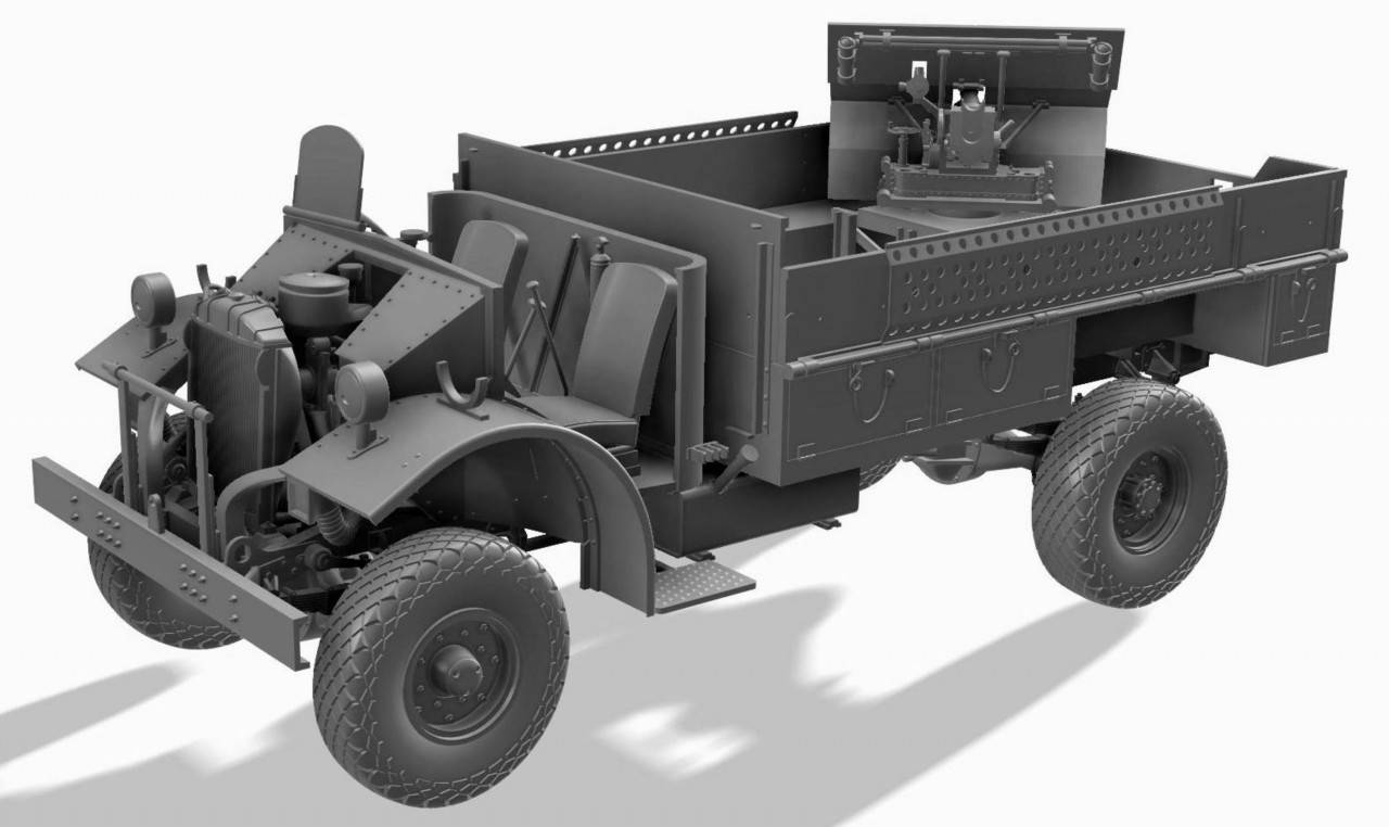 LRDG CMP F30 Truck with ordnance 37mm MKI Bofors Gun – Image 7
