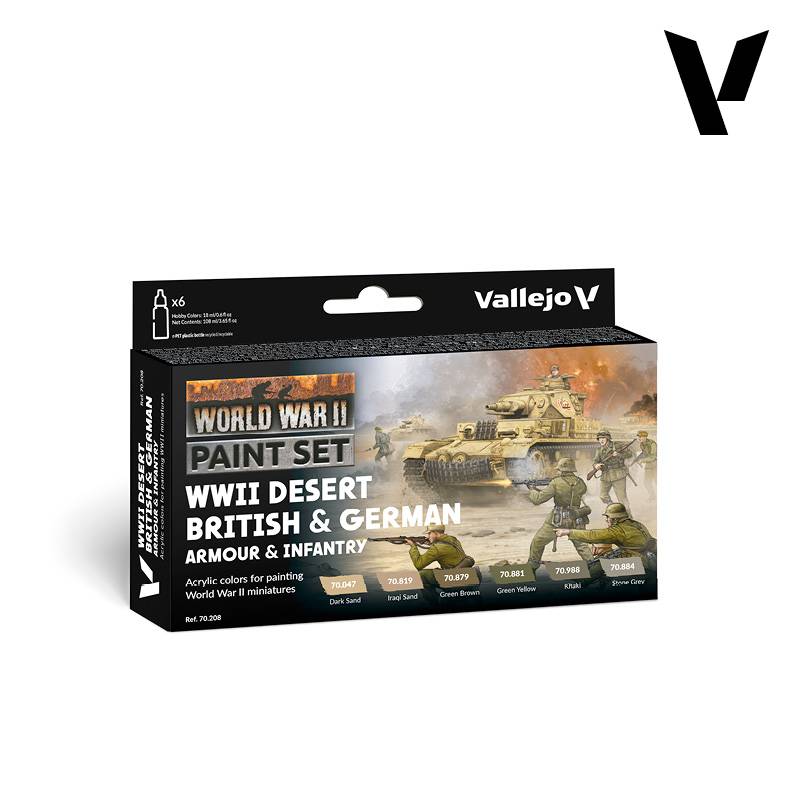 WWII Desert British & German Armour & Infantry – Image 4
