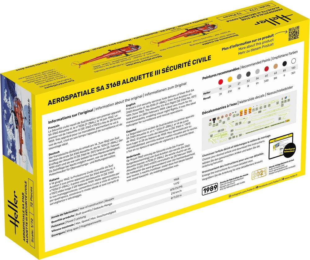 STARTER KIT Aérospatiale SA 316B Alouette III Sécurité Civile – Image 6