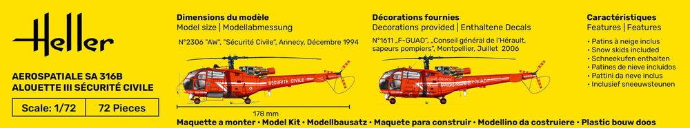 STARTER KIT Aérospatiale SA 316B Alouette III Sécurité Civile – Image 3