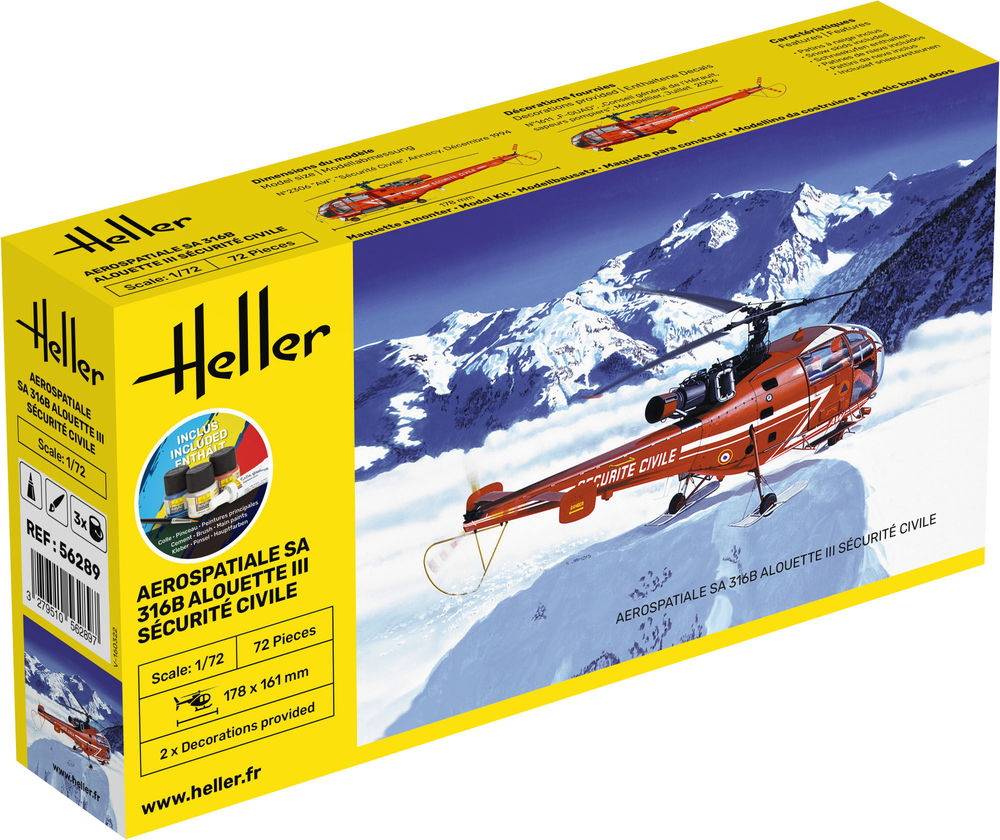 STARTER KIT Aérospatiale SA 316B Alouette III Sécurité Civile – Image 5