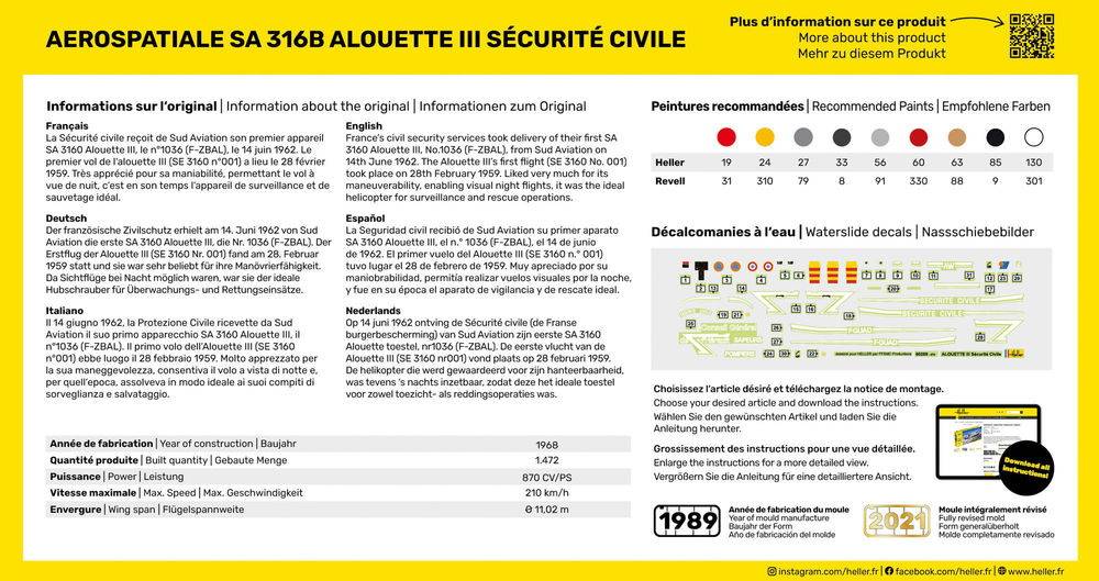 STARTER KIT Aérospatiale SA 316B Alouette III Sécurité Civile – Image 2