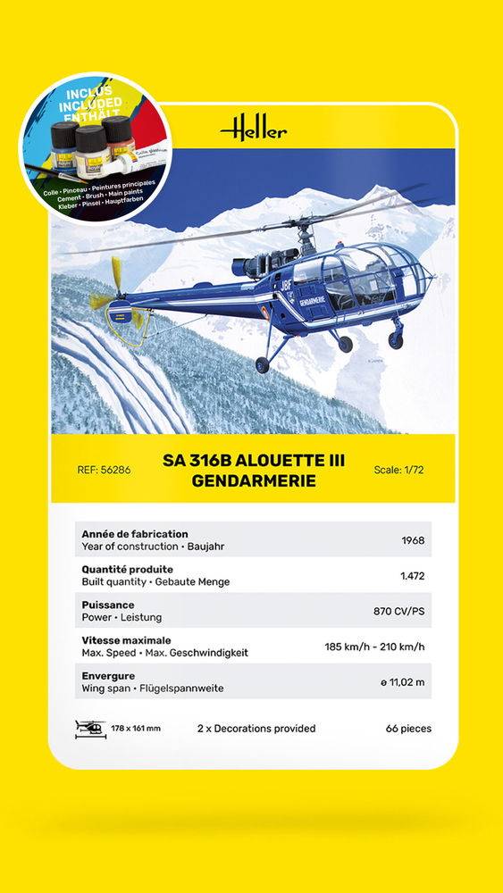 STARTER KIT SA 316 Alouette III Gendarmerie – Image 4