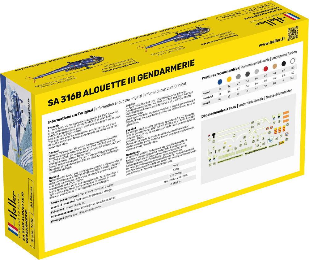 STARTER KIT SA 316 Alouette III Gendarmerie – Image 5